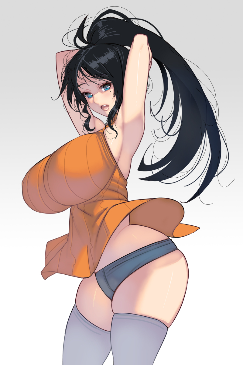 This is a pixiv picture whose title is わき見せお姉さん.