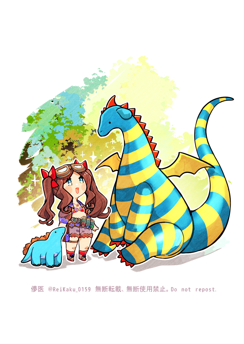 This is a pixiv picture whose title is 水着ダ・ヴィンチちゃん in エルマーのぼうけん.