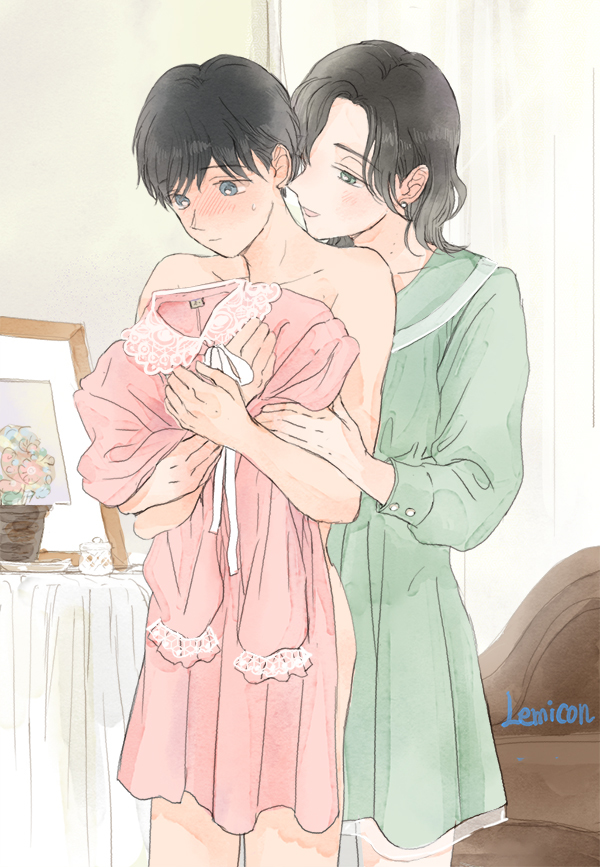 This is a pixiv picture whose title is 囁き.