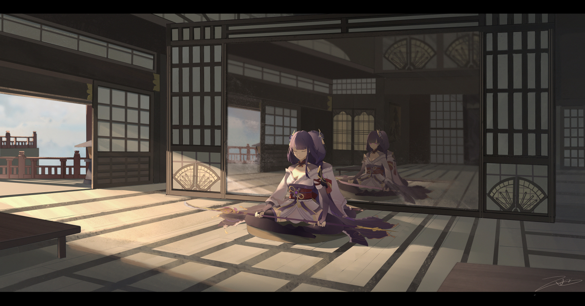 This is a pixiv picture whose title is 双生雷神.