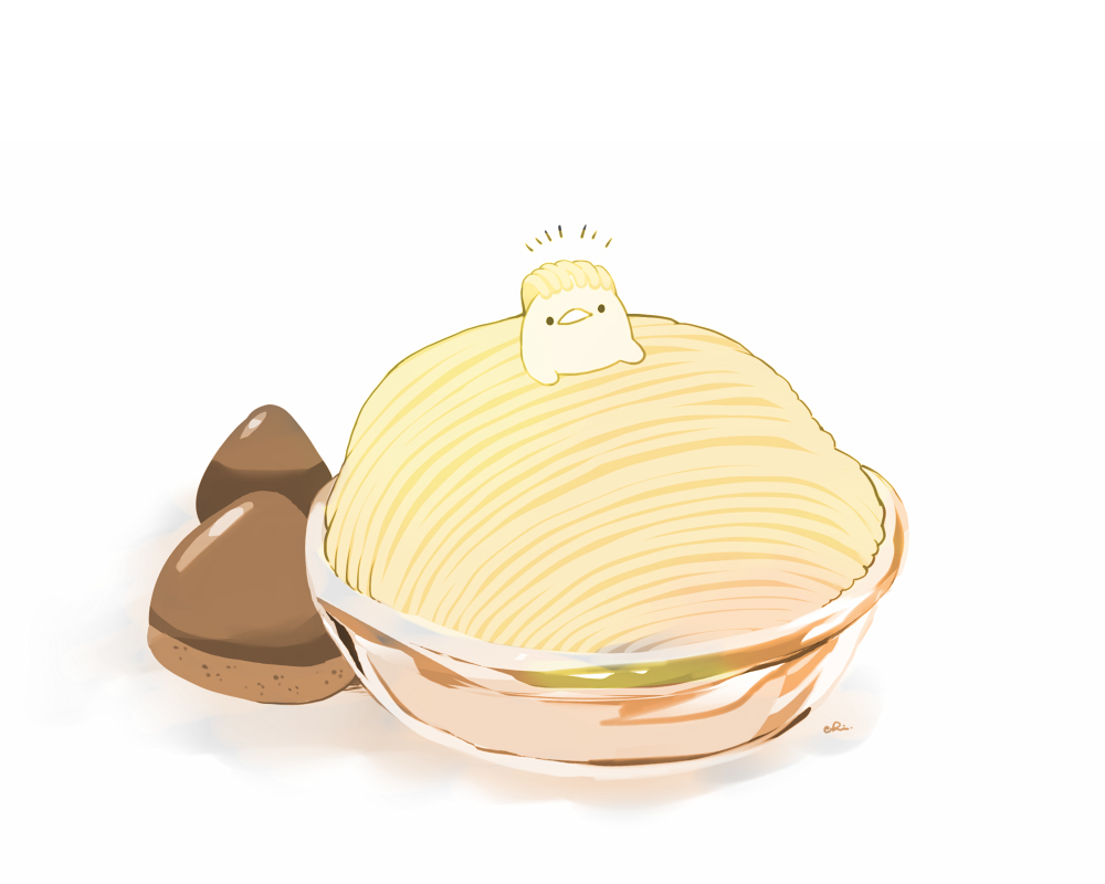 This is a pixiv picture whose title is モンブラン.
