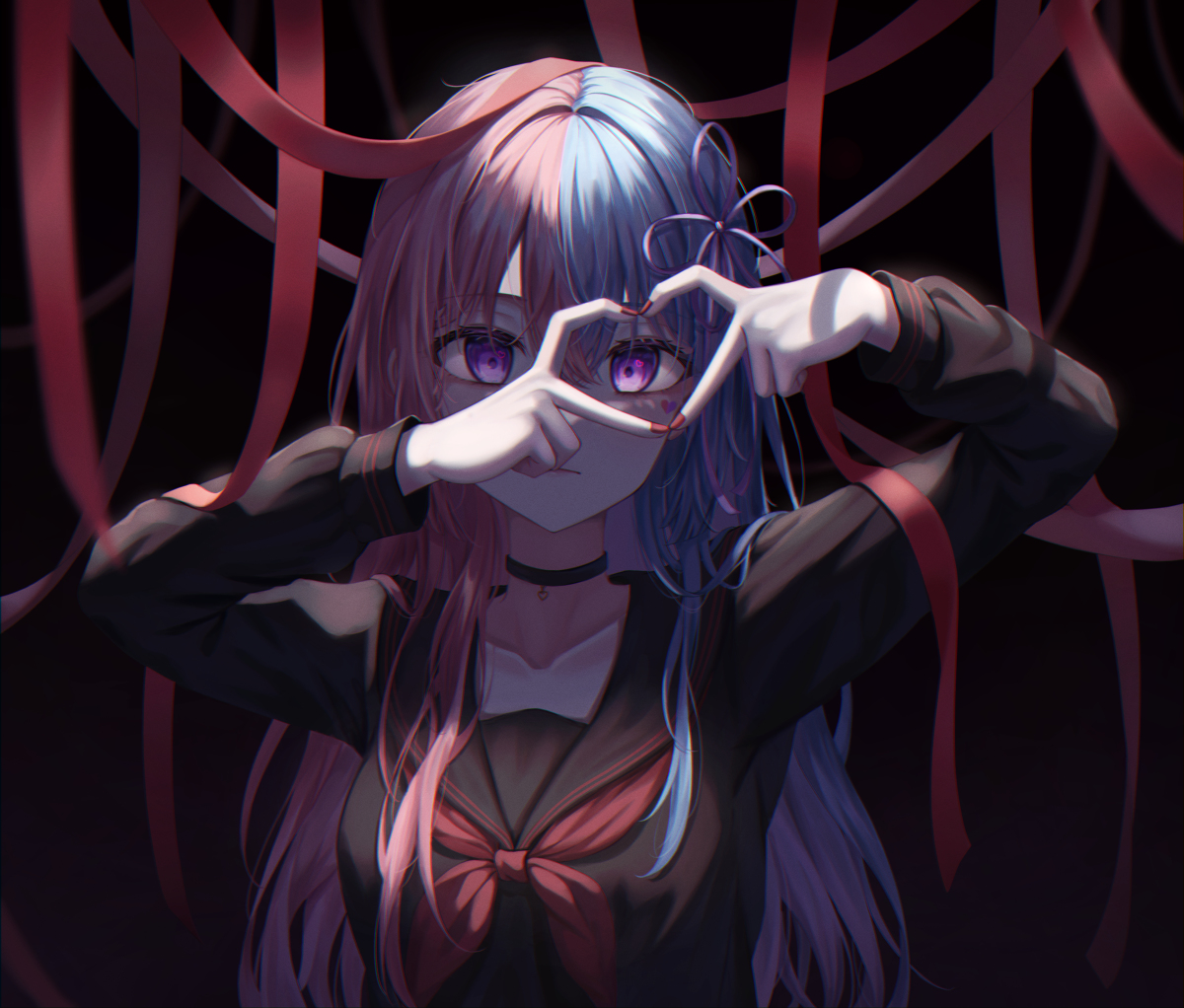 This is a pixiv picture whose title is ♡.