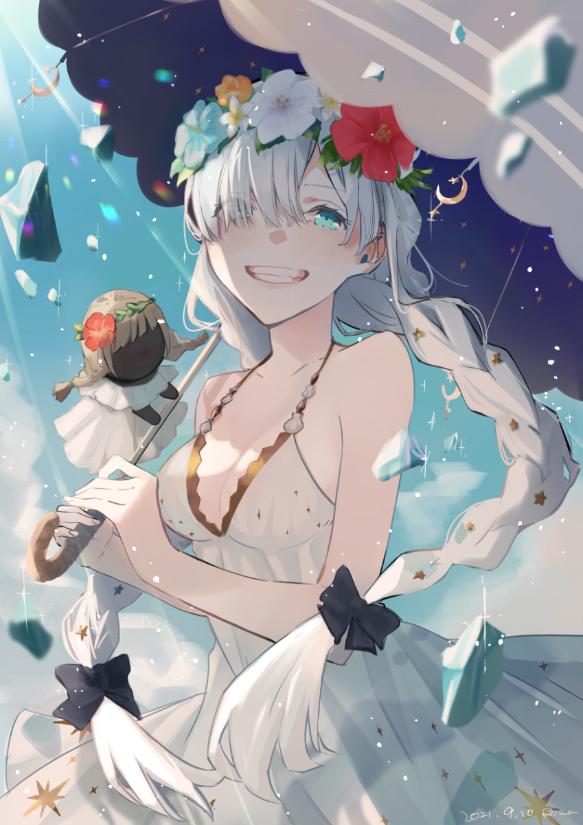 This is a pixiv picture whose title is 水着アナスタシアさん.