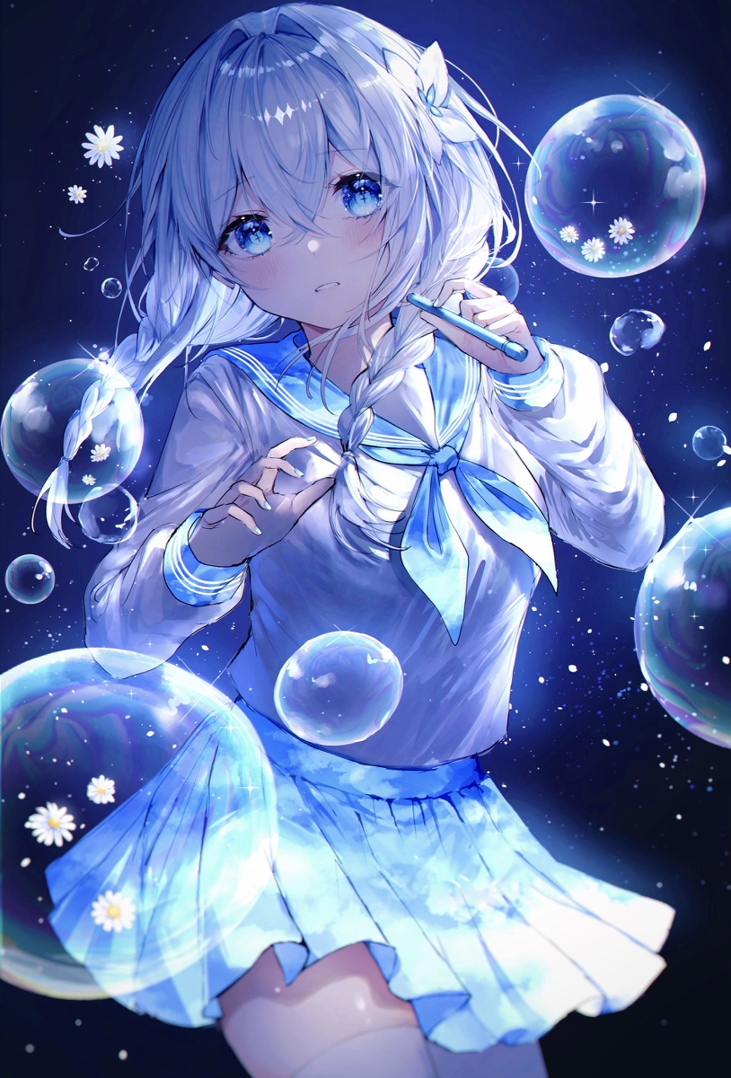 This is a pixiv picture whose title is Sky blue.