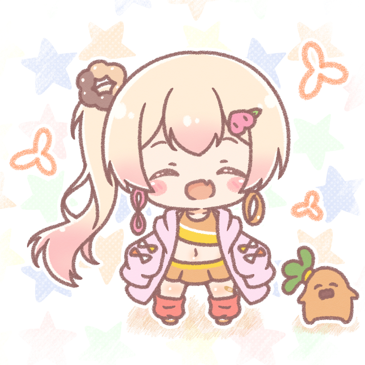 This is a pixiv picture whose title is ねねち新衣装予想.