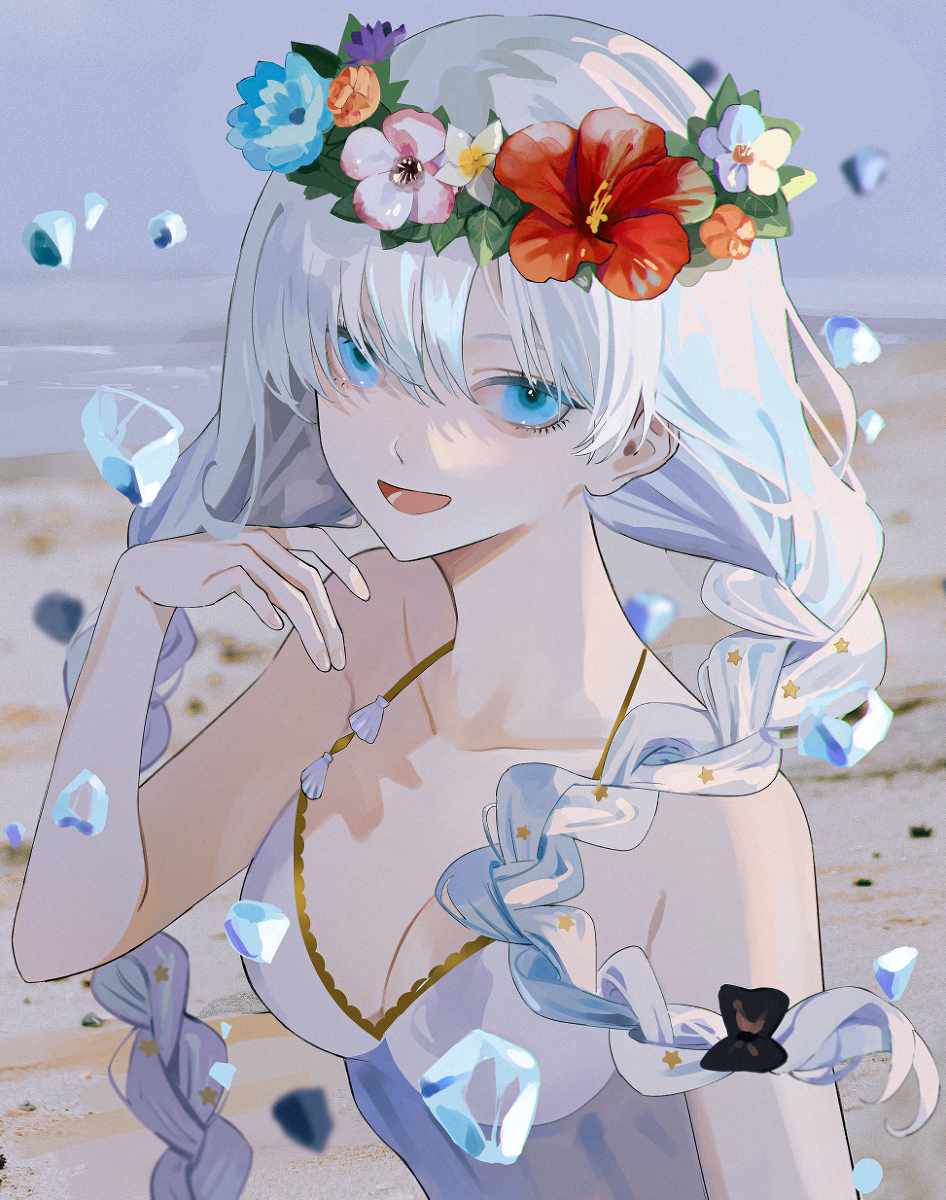 This is a pixiv picture whose title is 水着アナスタシアちゃん.