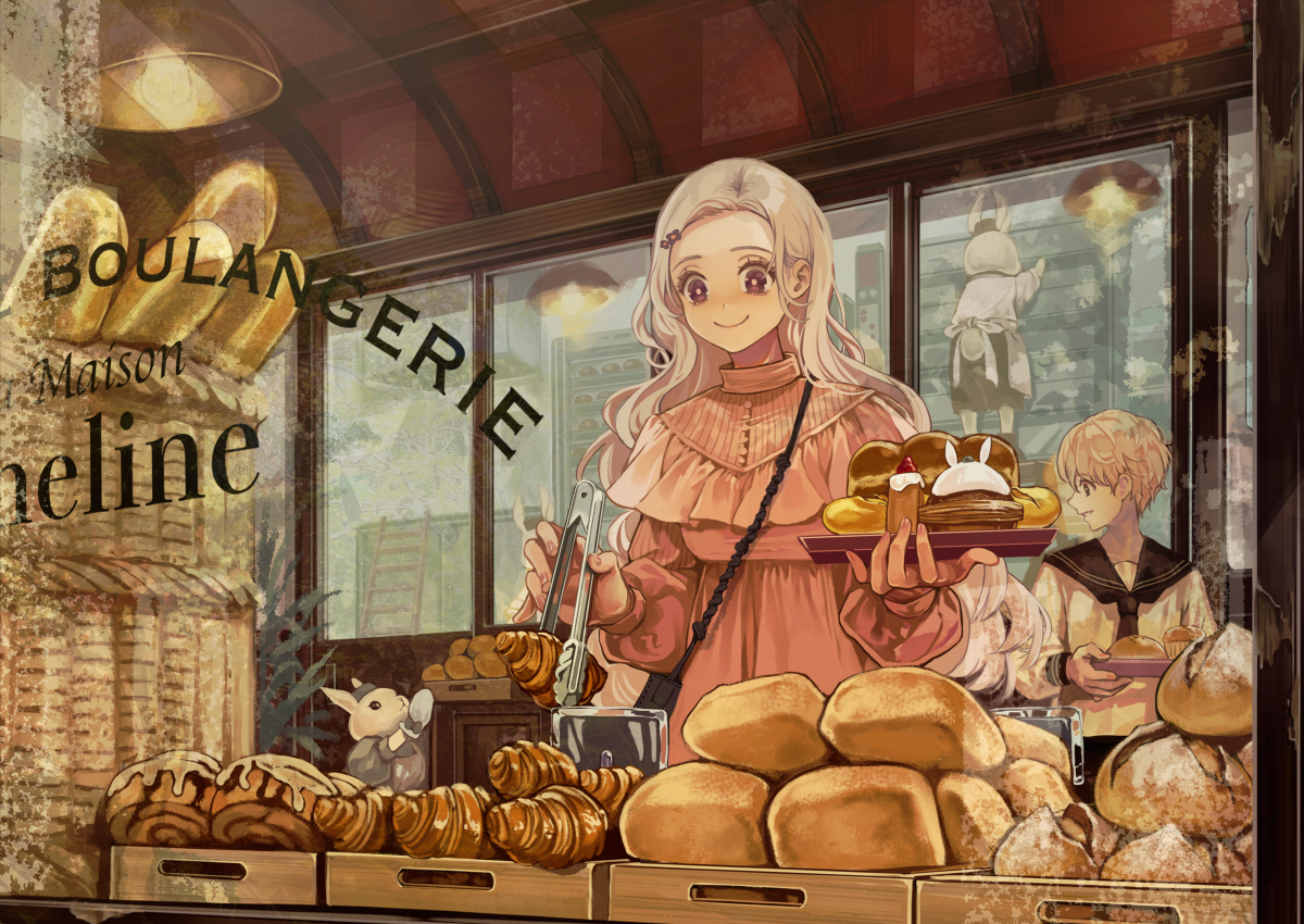 This is a pixiv picture whose title is 小さなパン屋さん.