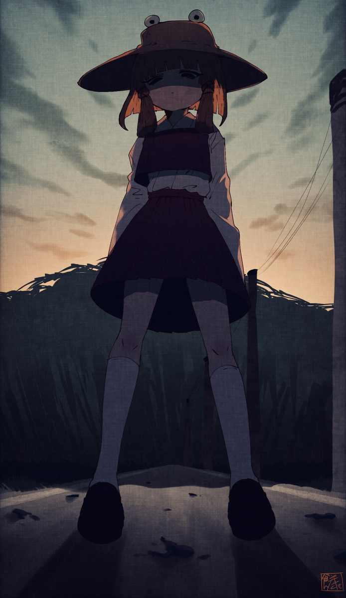 This is a pixiv picture whose title is 夏が死んでいく.