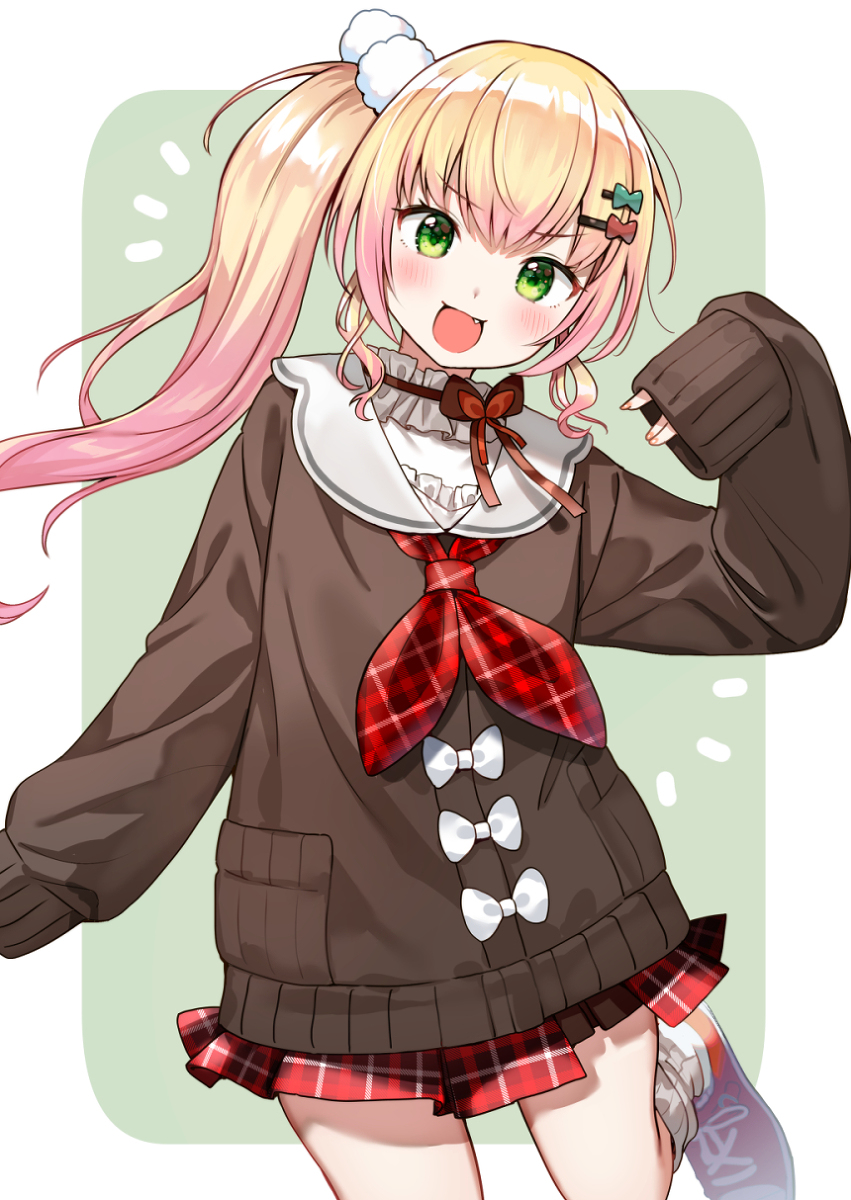 This is a pixiv picture whose title is 桃鈴ねね新衣装.