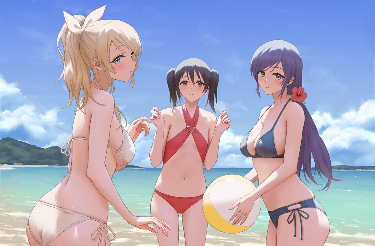 This is a pixiv picture whose title is 海.