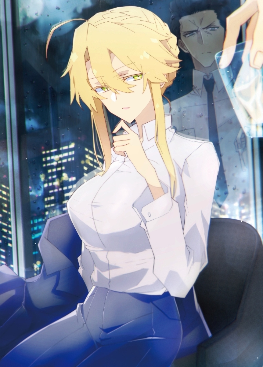 This is a pixiv picture whose title is 【嵐の王(ワイルドハント)】.