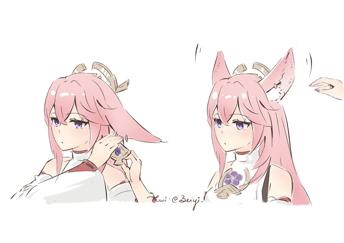 This is a pixiv picture whose title is Yae,Ei&Sara / 八重&影&裟罗.