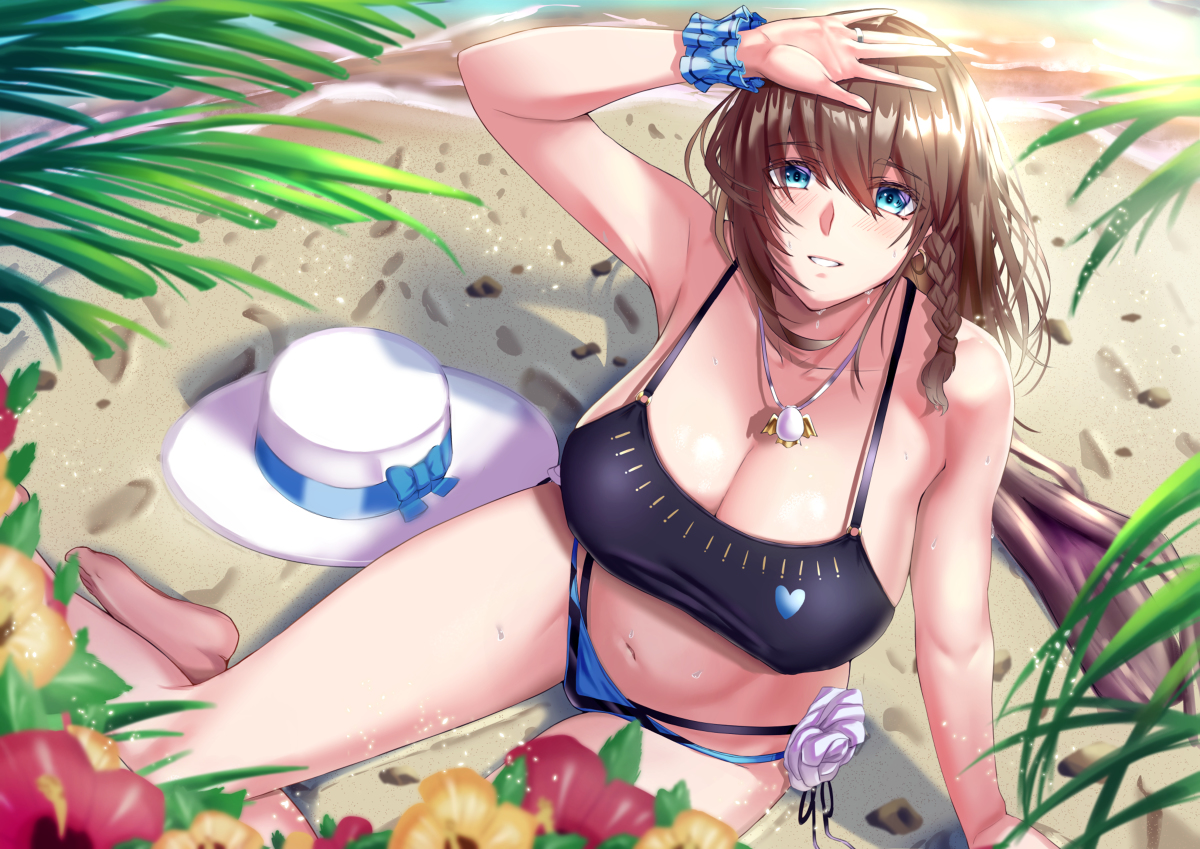 This is a pixiv picture whose title is 水着シャルロット.