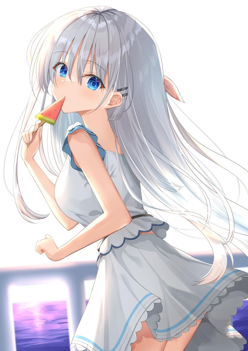 This is a pixiv picture whose title is しろは.