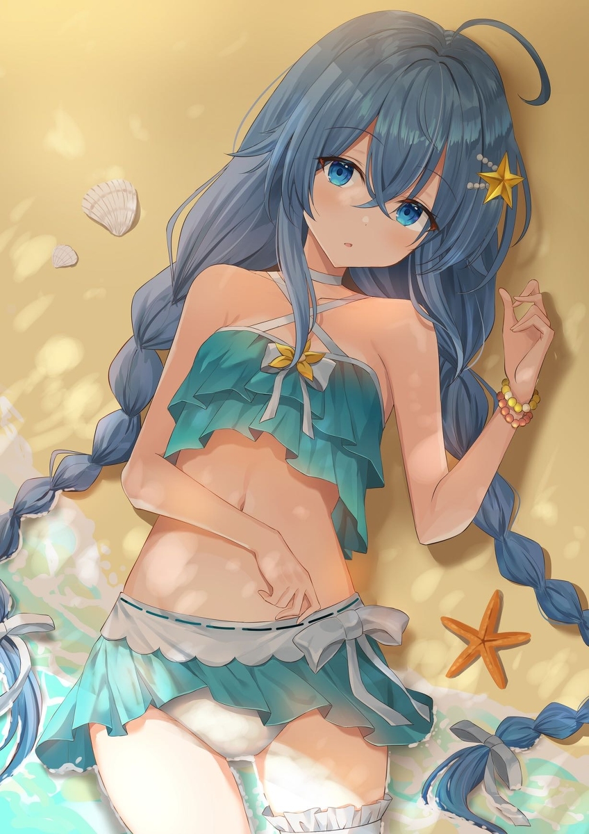 This is a pixiv picture whose title is 水着ロキシーさん.