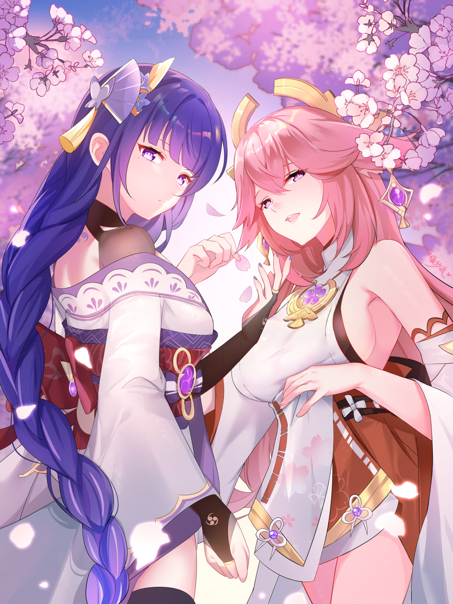 This is a pixiv picture whose title is 影和神子贴贴~.