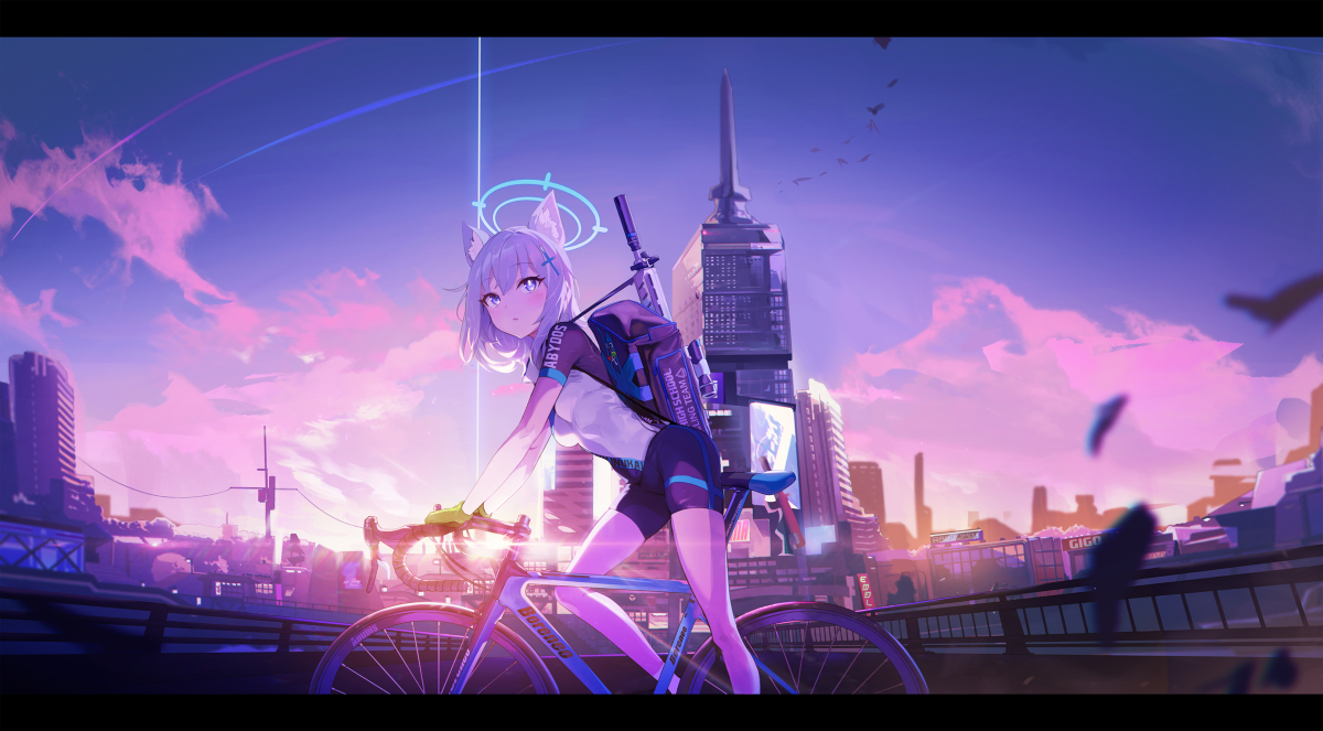 This is a pixiv picture whose title is ブルアカ.