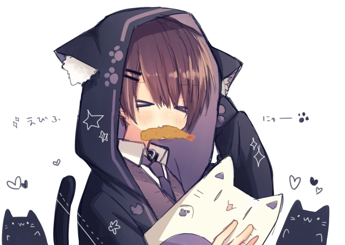 This is a pixiv picture whose title is えびふにゃー.