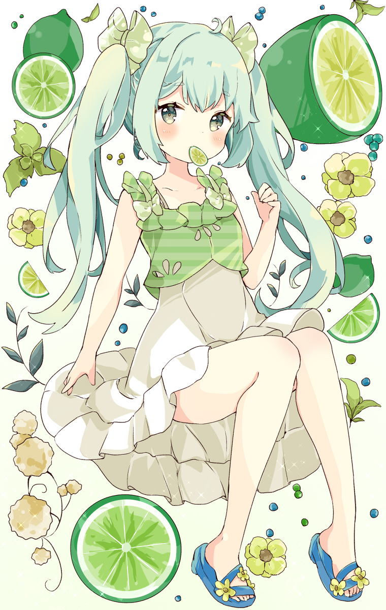 This is a pixiv picture whose title is ライム.
