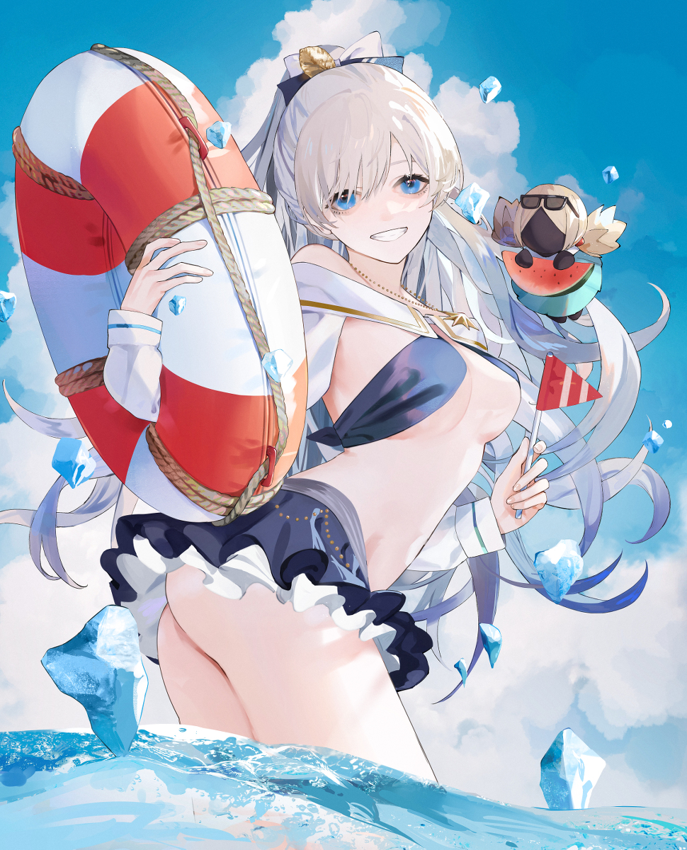 This is a pixiv picture whose title is 水着アナスタシアちゃん.