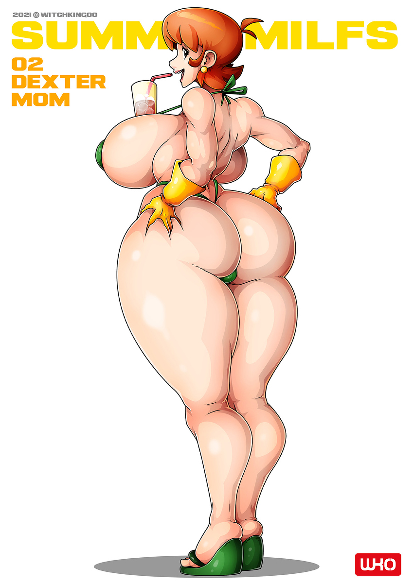 This is a pixiv picture whose title is SUMMER MILF SERIES DEXTER'S MOM.