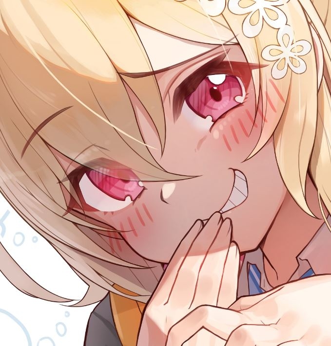 This is a pixiv picture whose title is 「くすくすくす」.