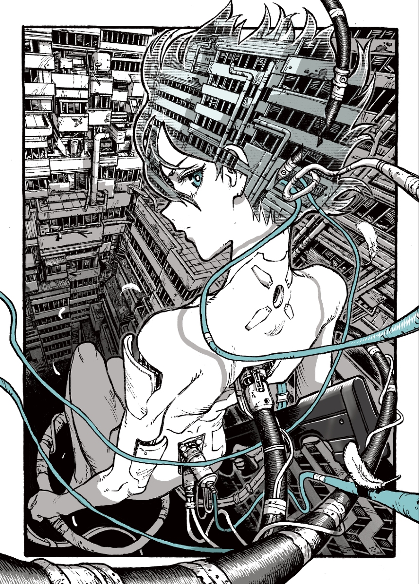 This is a pixiv picture whose title is GHOST IN THE SHELL.