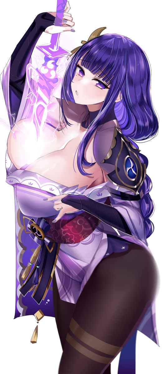 This is a pixiv picture whose title is 雷電将軍　ファンボも更新しました.