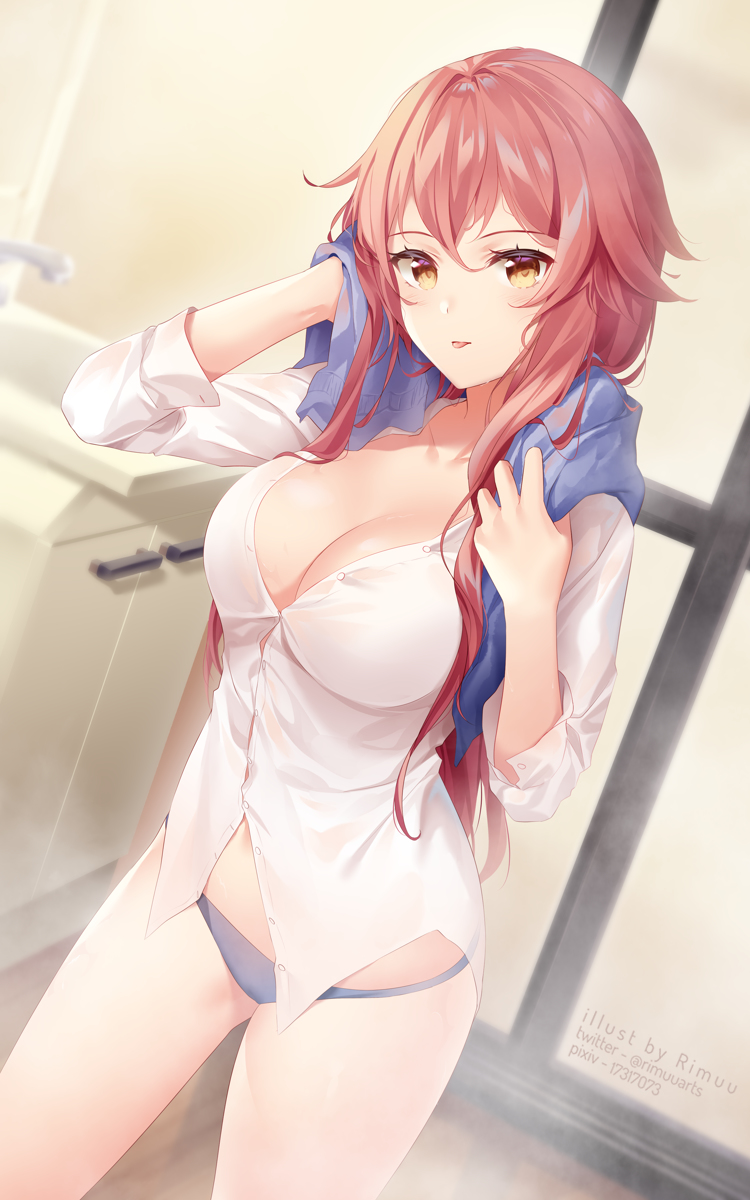 This is a pixiv picture whose title is 🚿.