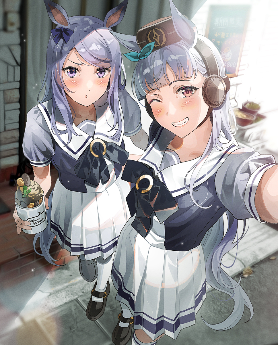 This is a pixiv picture whose title is ほら、もうちょっと寄れよ.