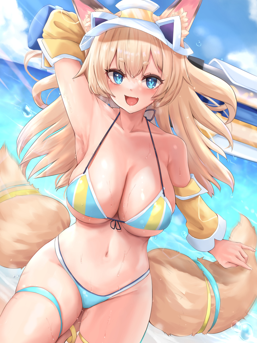 This is a pixiv picture whose title is 水着イナホちゃん.