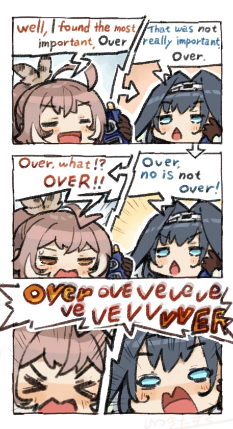 This is a pixiv picture whose title is OVER.