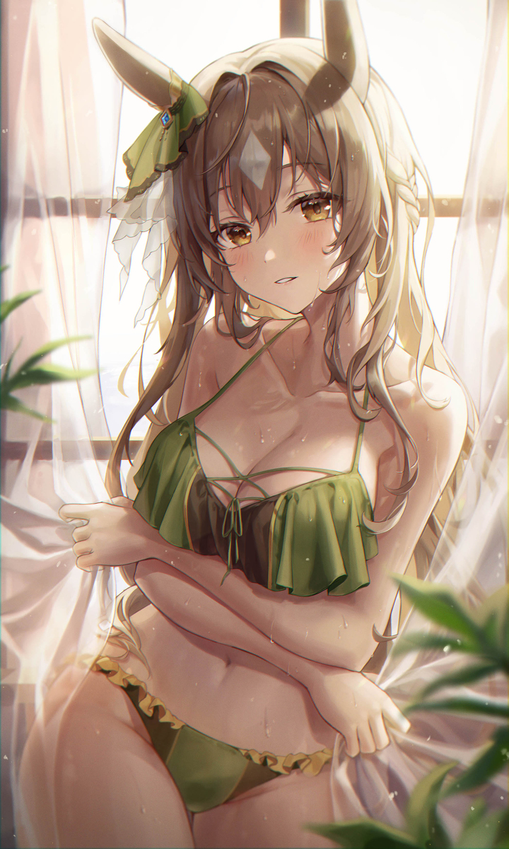 This is a pixiv picture whose title is サトノダイヤモンド💚.