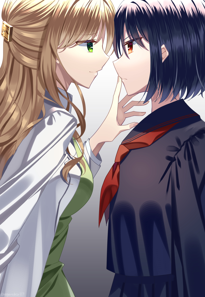 This is a pixiv picture whose title is 犬猿.