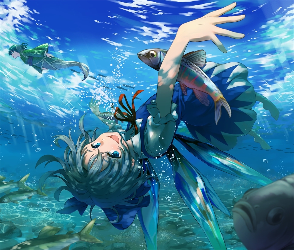 This is a pixiv picture whose title is 夏のチルノ.