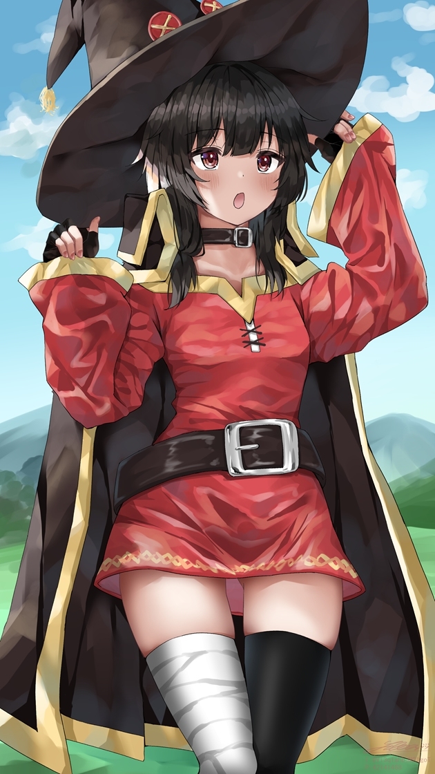 This is a pixiv picture whose title is めぐみん.