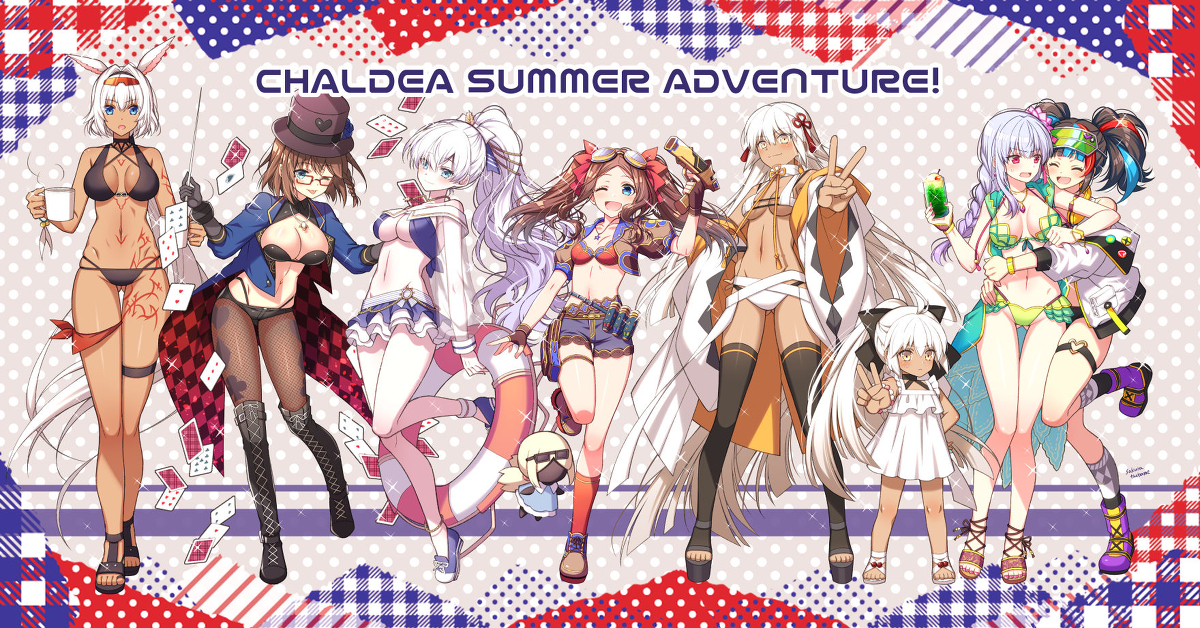 This is a pixiv picture whose title is 水着鯖2021.