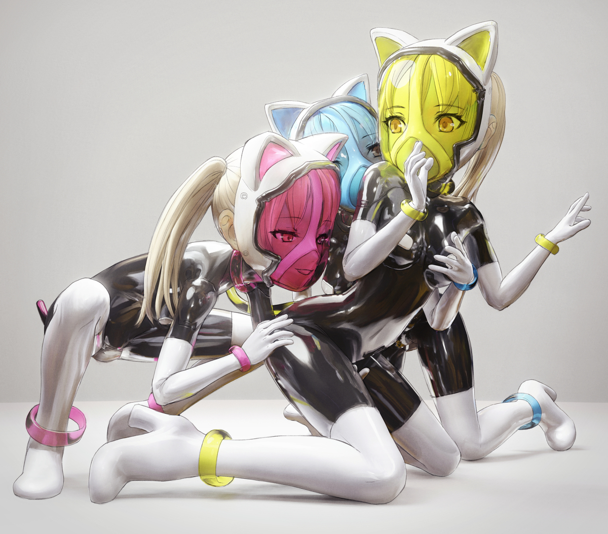 This is a pixiv picture whose title is 赤青黄.