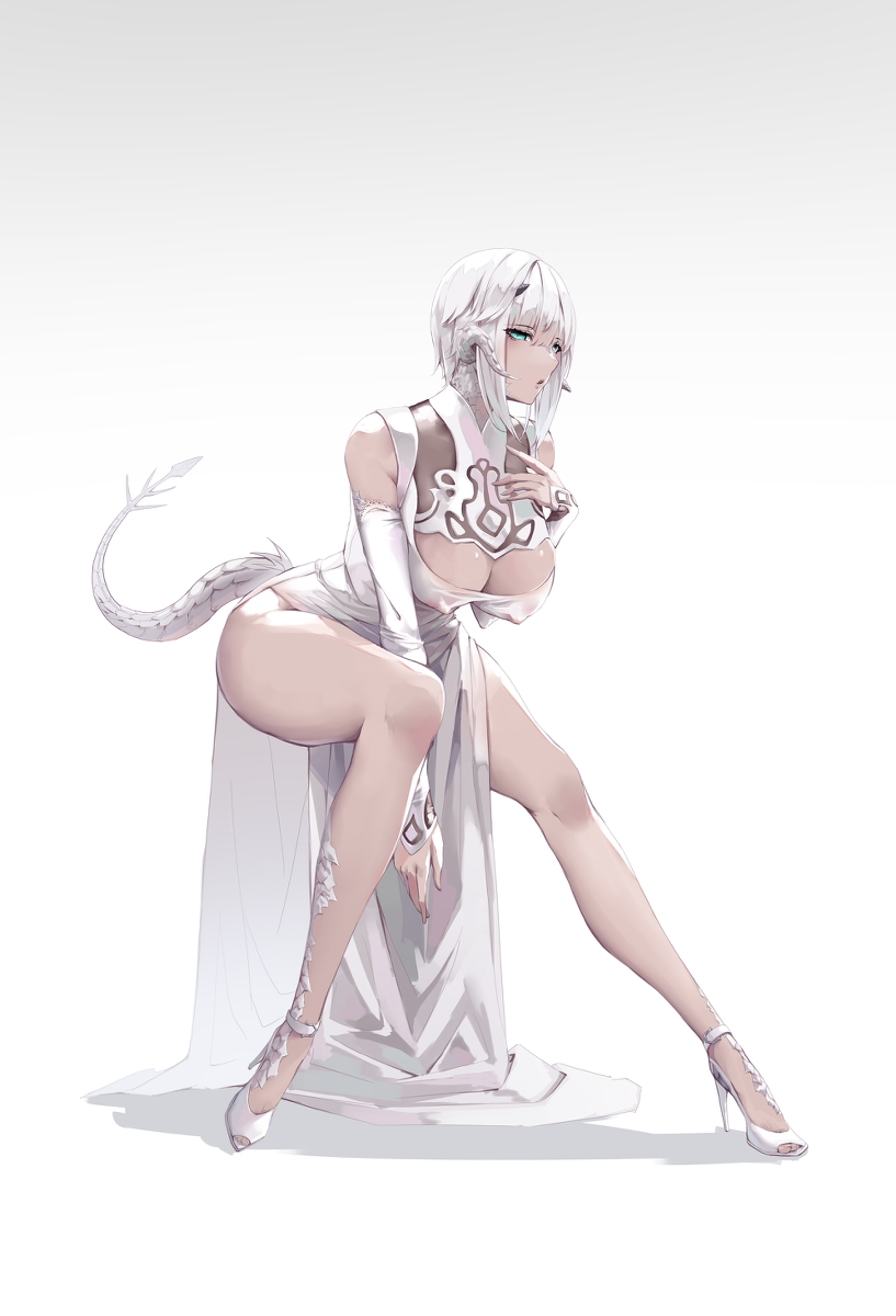 This is a pixiv picture whose title is 我的龙娘.