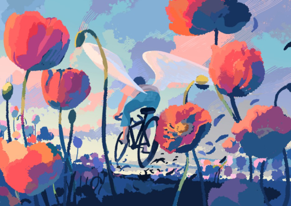 This is a pixiv picture whose title is 雲駆けるより速く.