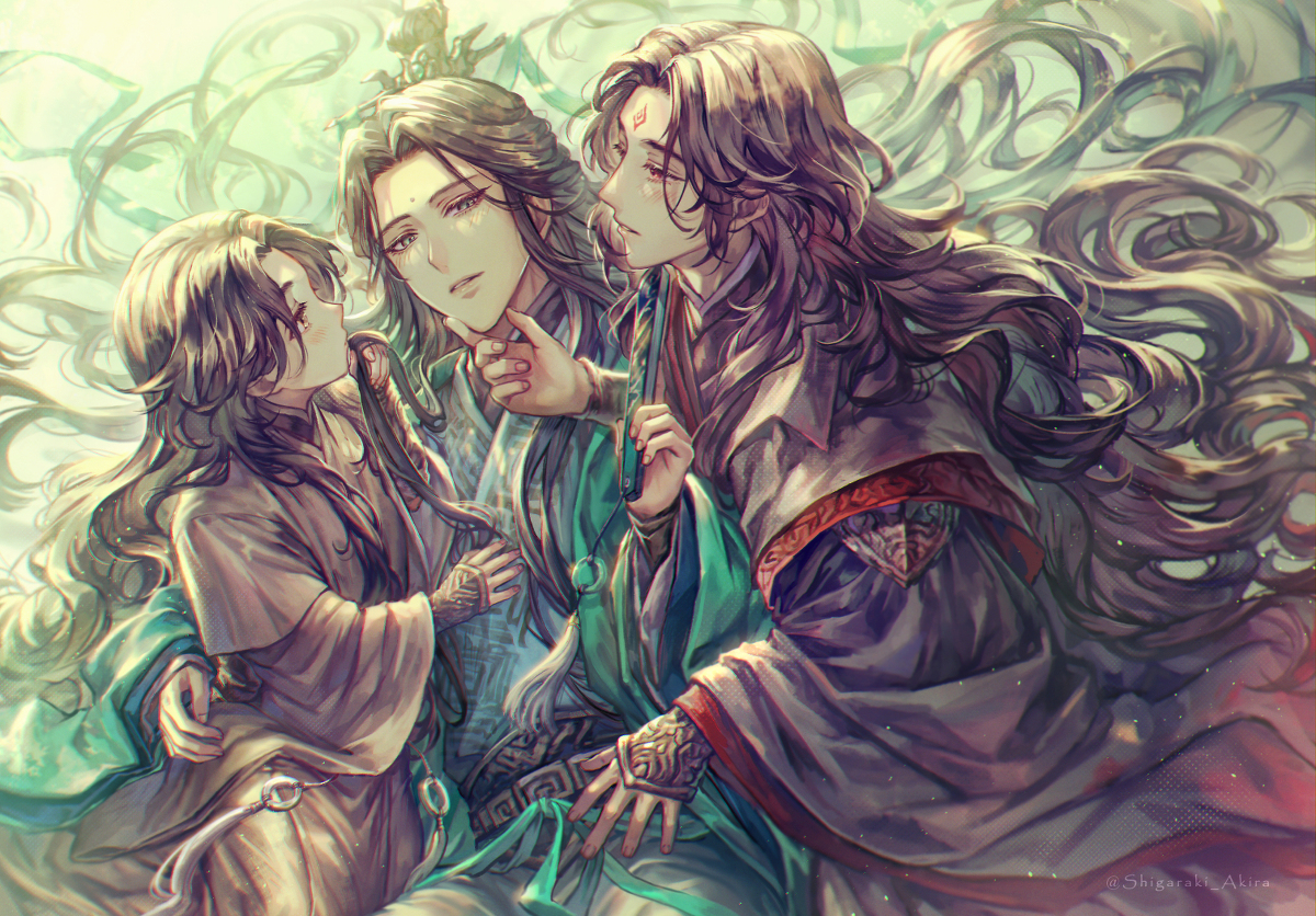 This is a pixiv picture whose title is 人渣反派自救系统.