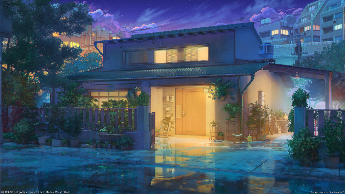 This is a pixiv picture whose title is Himitsu House night.