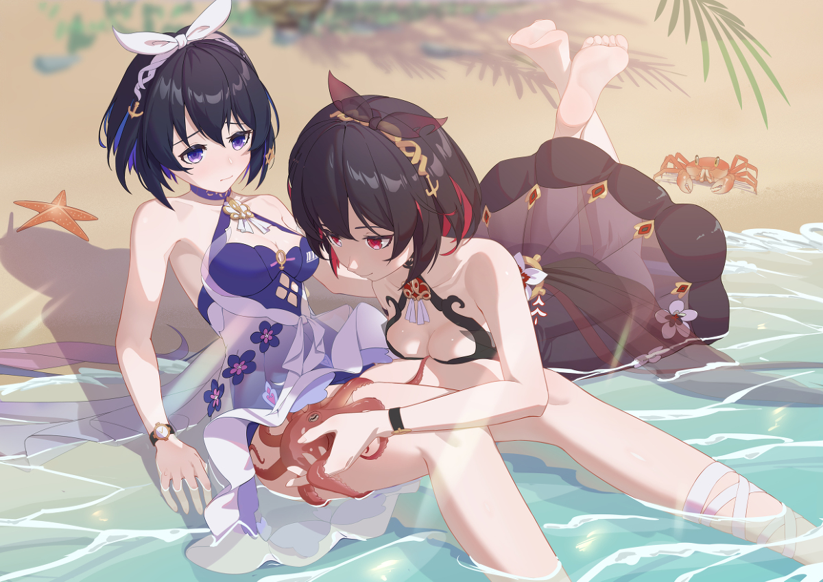 This is a pixiv picture whose title is 夏天夏天悄悄过去.