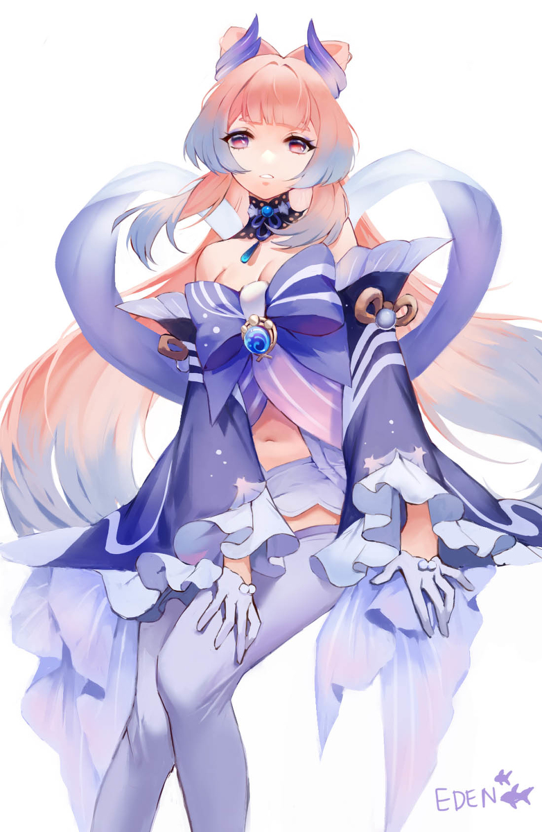 This is a pixiv picture whose title is Sangonomiya Kokomi.