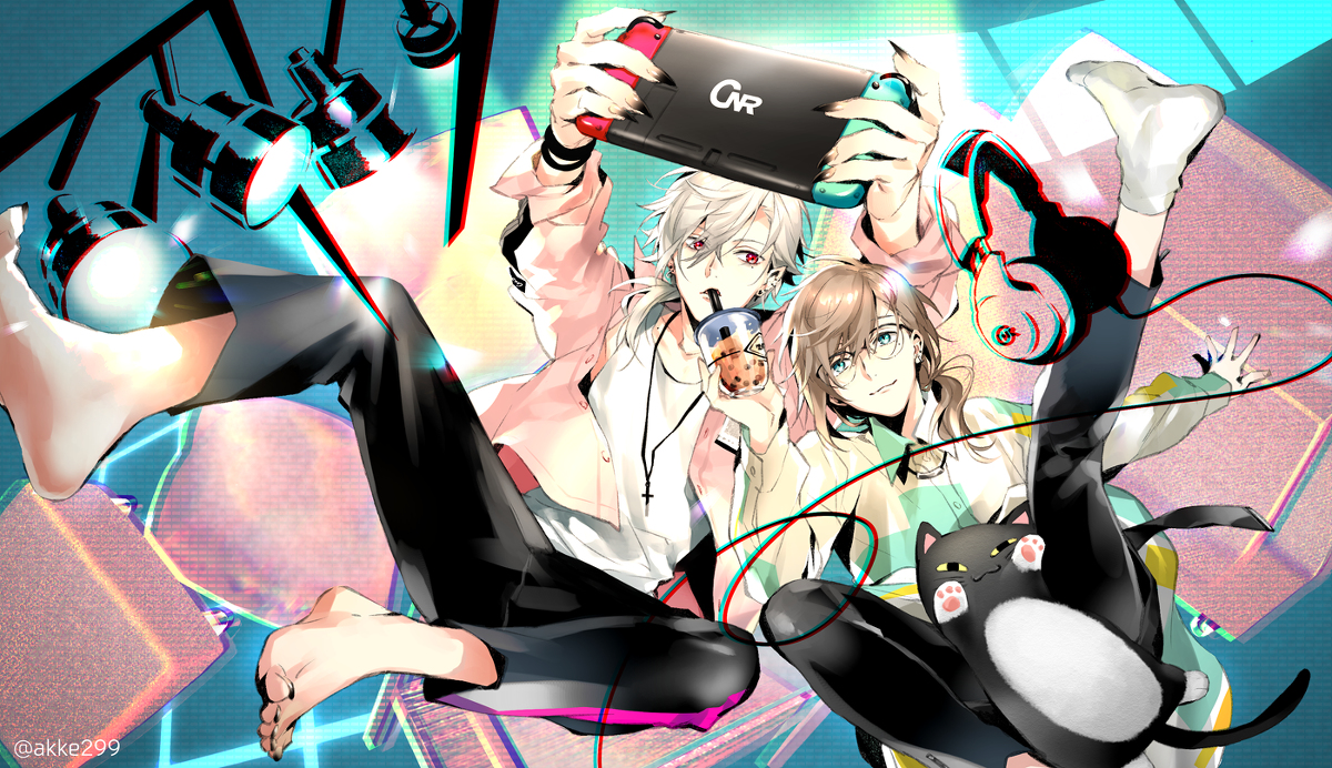 This is a pixiv picture whose title is 【お仕事】ぷちくろ＃1エンドカード.