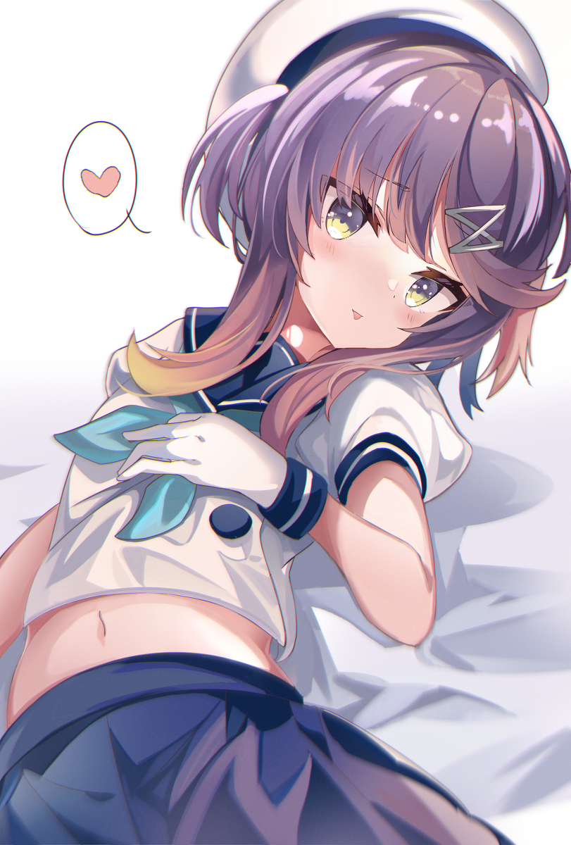 This is a pixiv picture whose title is 舌ぺろ対馬ちゃん.