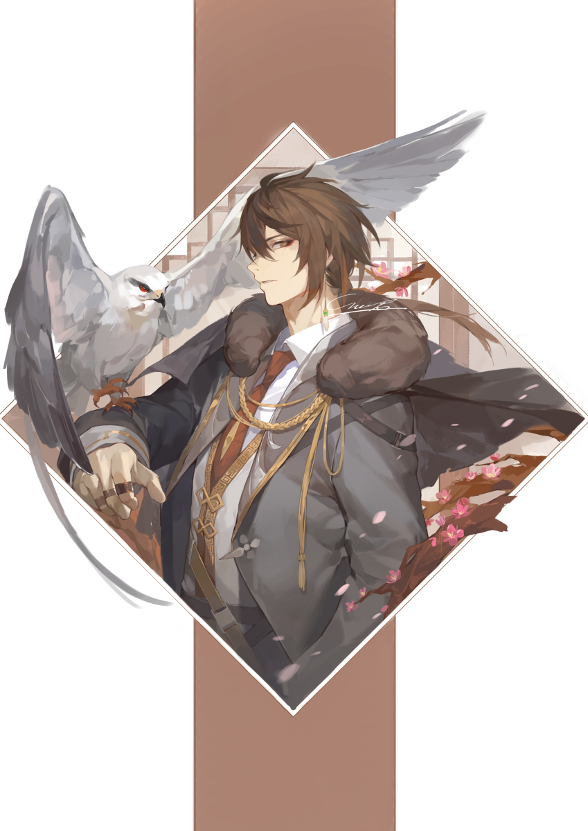 This is a pixiv picture whose title is 钟离.