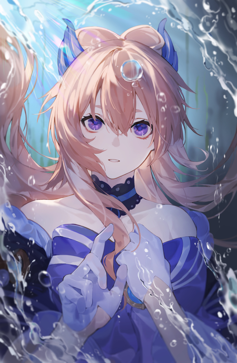 This is a pixiv picture whose title is 心海.