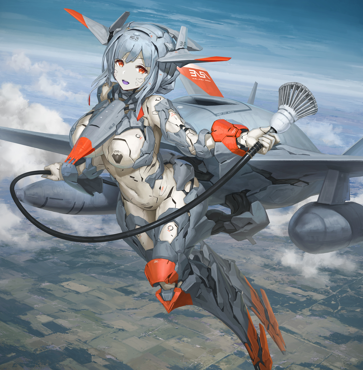 This is a pixiv picture whose title is MQ-25 スティングレイ（EASA所属機）.