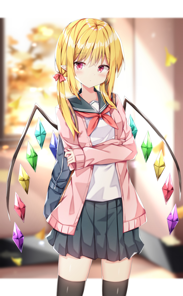 This is a pixiv picture whose title is 制服フランちゃん.